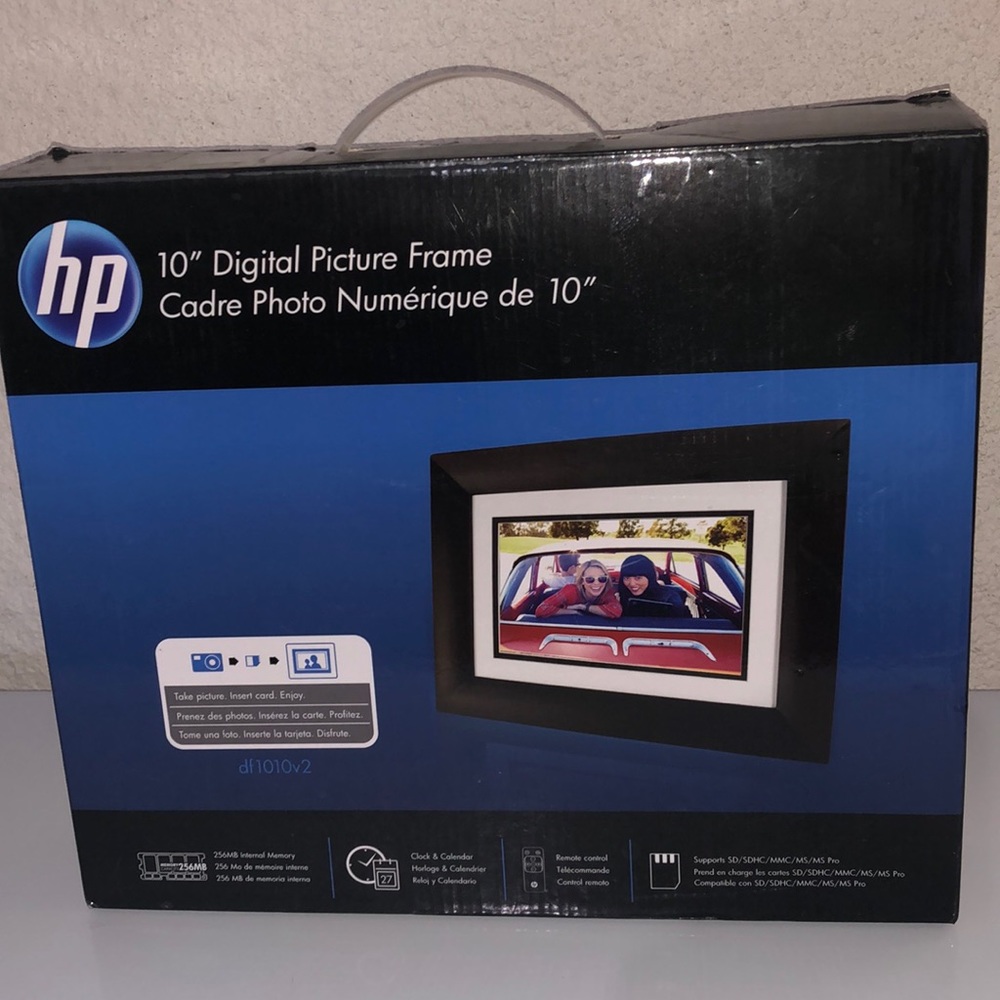 NWOT. HP 10” Digital Picture Frame. Never used.